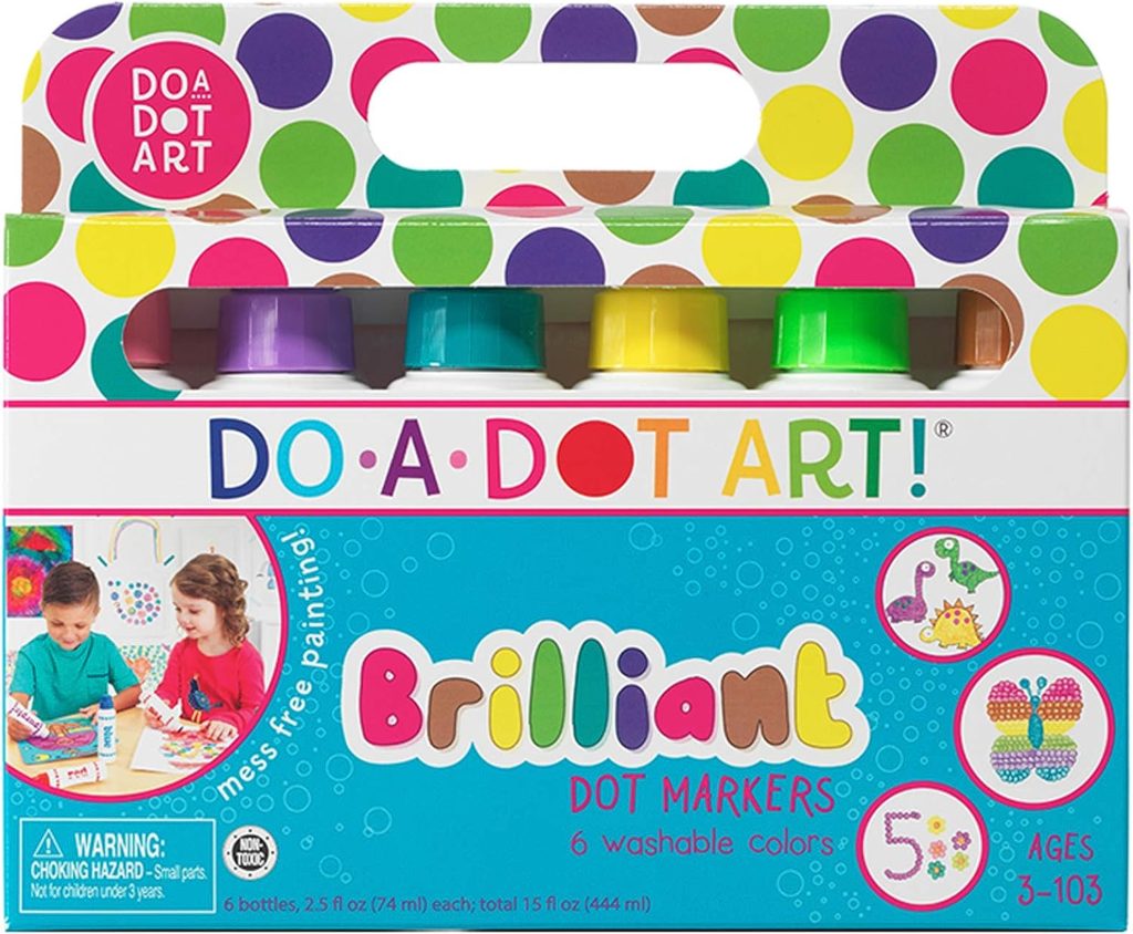 do a dot art, dot markers