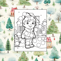 picture in our christmas dot markers pdf printable