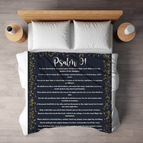 psalm 91 blankets, unique gifts for a christian woman