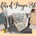 header saying benefits of prayer blankets shows women holding prayer blankets in image